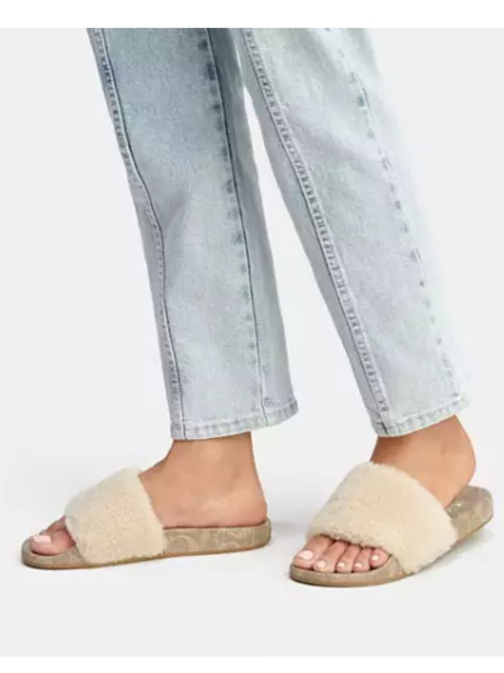 Coach Ulla Slide/Slip On Shoes w Shearling